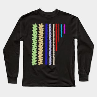 abstract stripes pattern Long Sleeve T-Shirt